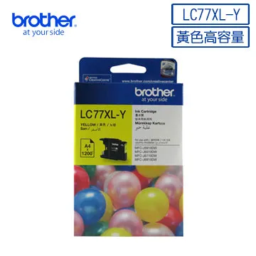Brother LC77XL-Y  原廠超大容量黃色墨水匣 歷史價格詳細信息