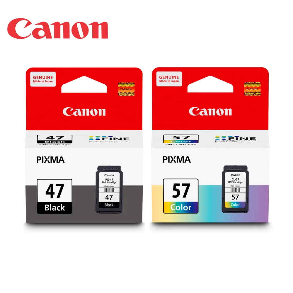 CANON PG47+CL57 一黑一彩 原廠墨水匣 適用E400 歷史價格詳細信息