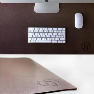 【HARK】經典皮革鼠墊/辦公室桌墊 (40x30cm) - 咖啡 歷史價格詳細信息