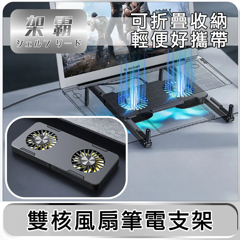 【架霸】電競雙風扇高效散熱筆電支架-鋁合金銀 歷史價格詳細信息