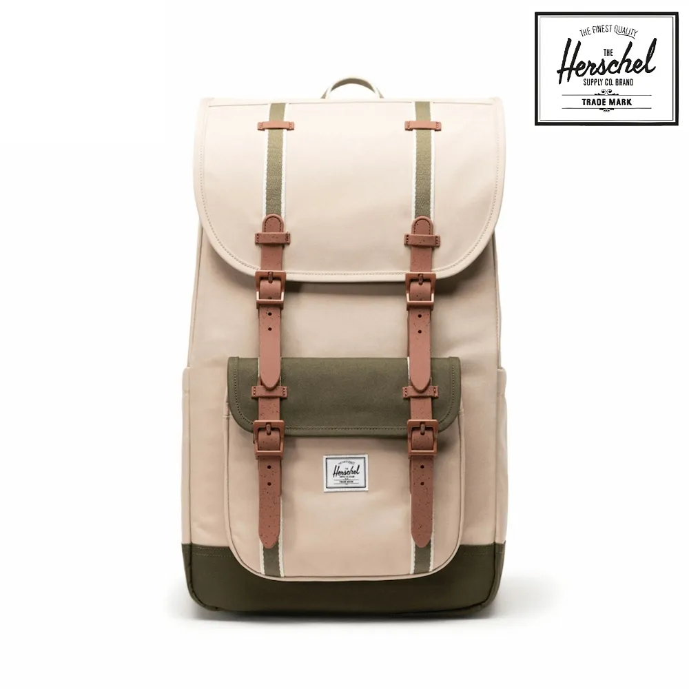 【Herschel】Little America™ 後背包 16吋筆電 大容量 減壓肩帶 21L - 青瓷綠 歷史價格詳細信息