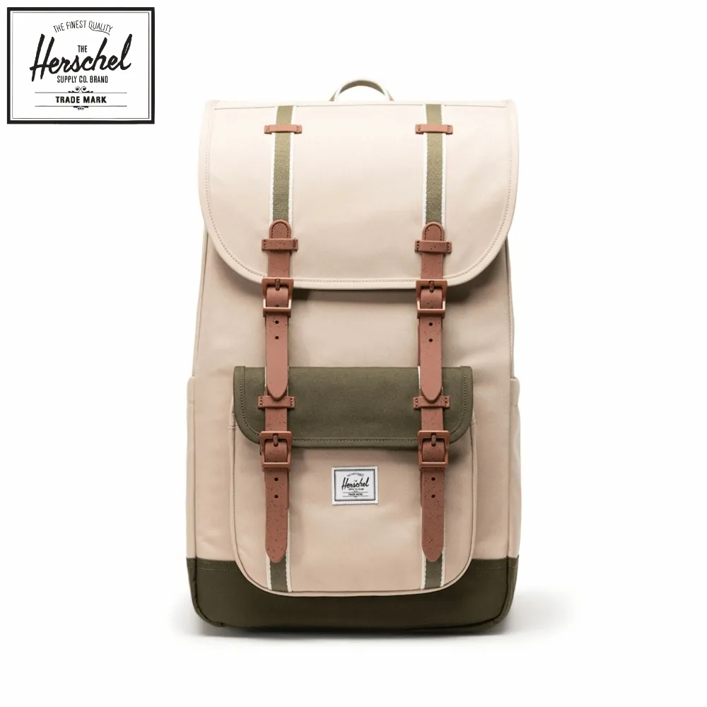 【Herschel】Little America™ 後背包 16吋筆電 大容量 減壓肩帶 21L - 青瓷綠 歷史價格詳細信息