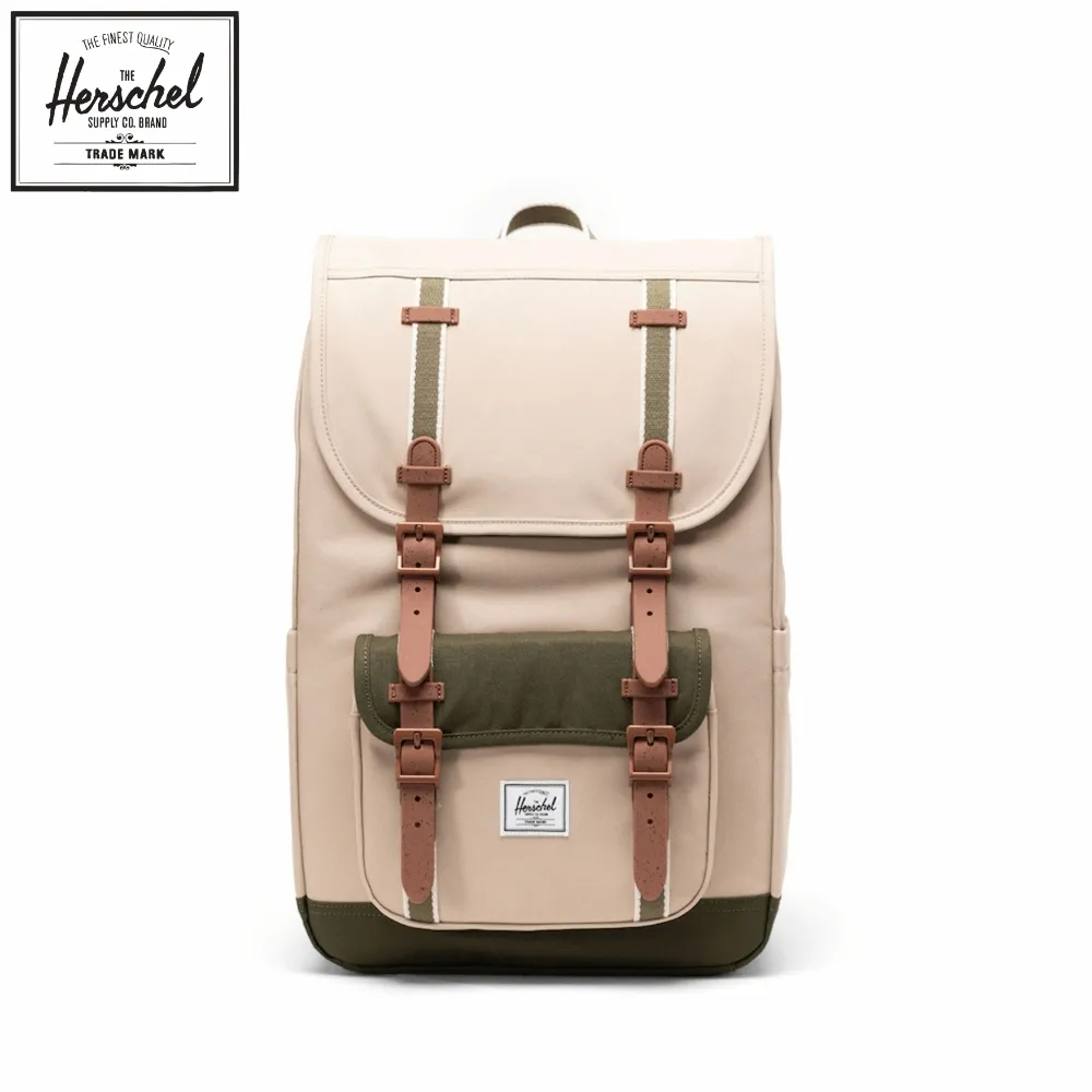 【Herschel】Little America™Mid 後背包 16吋筆電 大容量 減壓肩帶 21L - 燕麥色 歷史價格詳細信息