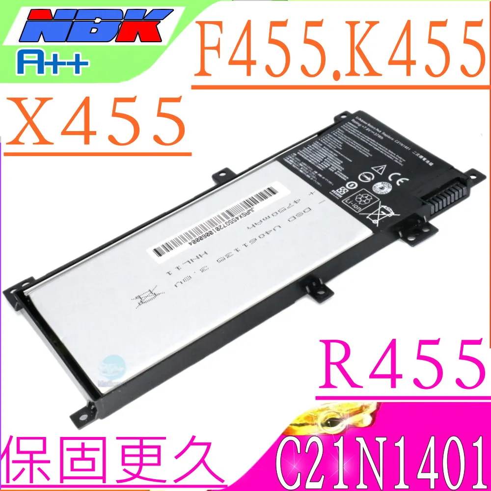 ASUS 華碩 F455LJ F455LN F455W F455WE F455WA   筆電電池 C21N1401 歷史價格詳細信息