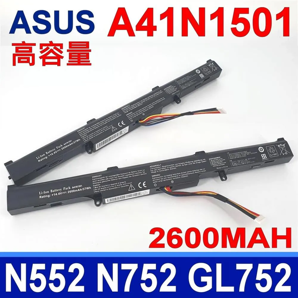 ASUS 華碩 A41N1501 原廠規格 電池 GL752VW G752VW N552 N552V N552VX 歷史價格詳細信息