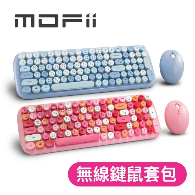 MOFII Candy XR USB無線 鍵盤滑鼠組 藍色 粉色 EKM500 /紐頓e世界 歷史價格詳細信息