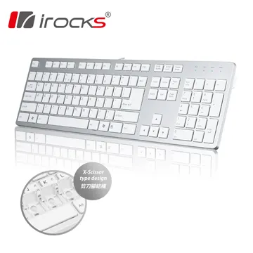 【i-Rocks】IRK01 巧克力超薄鍵盤 - 銀色 歷史價格詳細信息