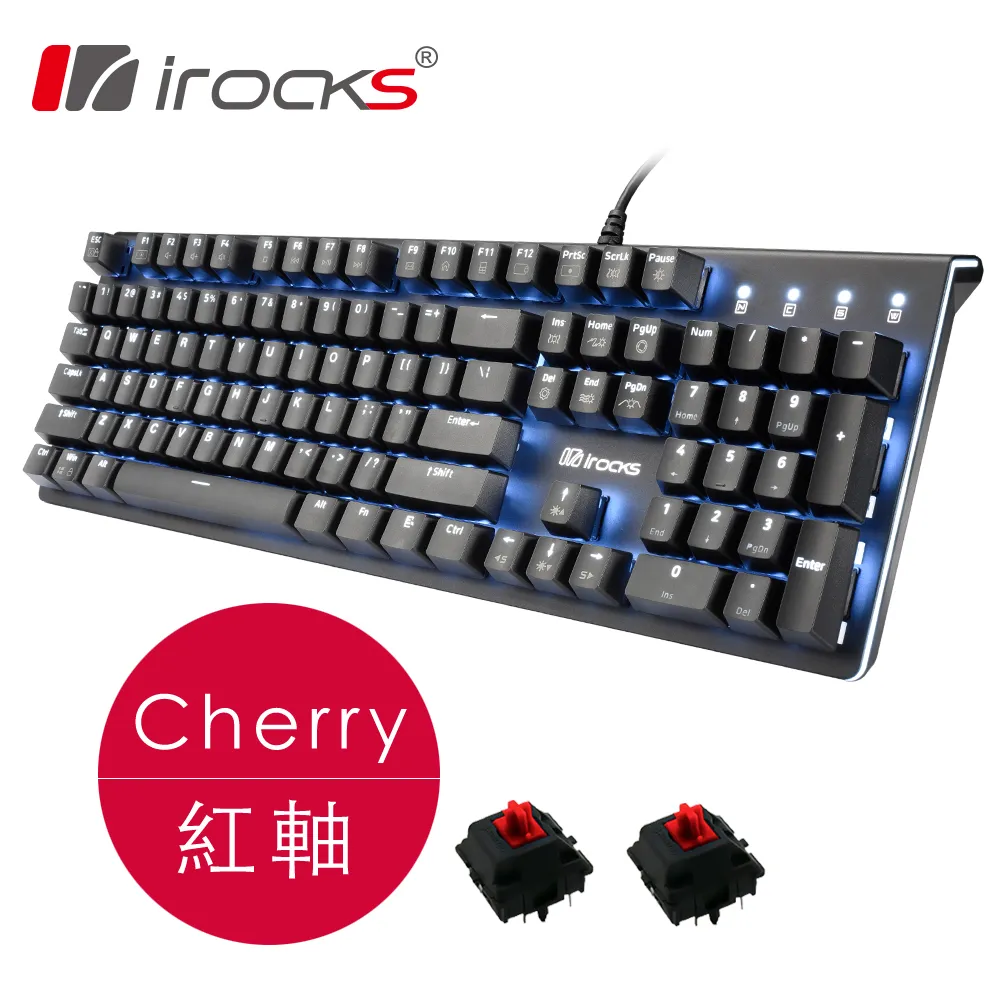 irocks K75M 銀色上蓋單色背光機械式鍵盤-青軸 歷史價格詳細信息