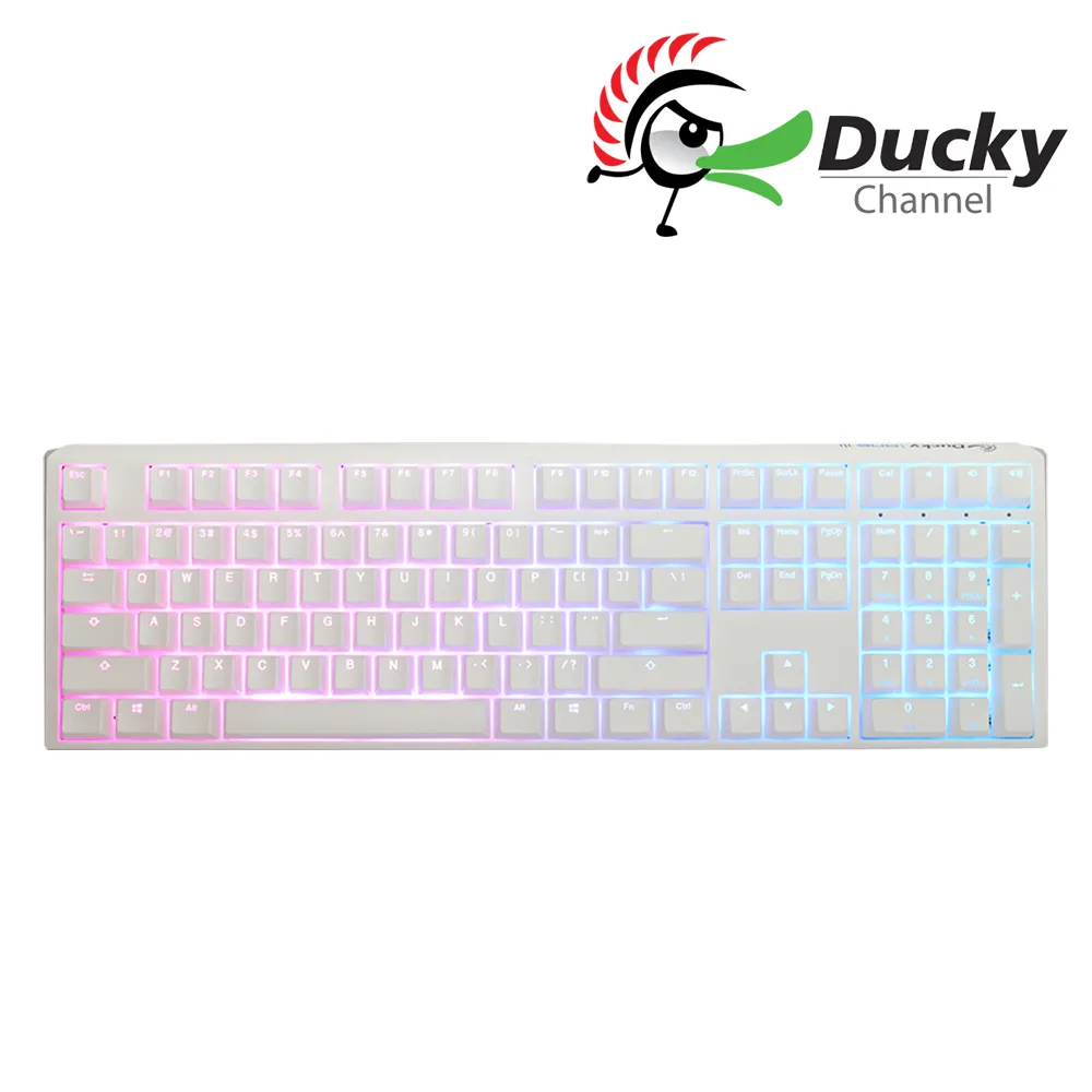 Ducky One3 Pure white80% RGB 白色 PBT二色 機械式鍵盤 中文 歷史價格詳細信息