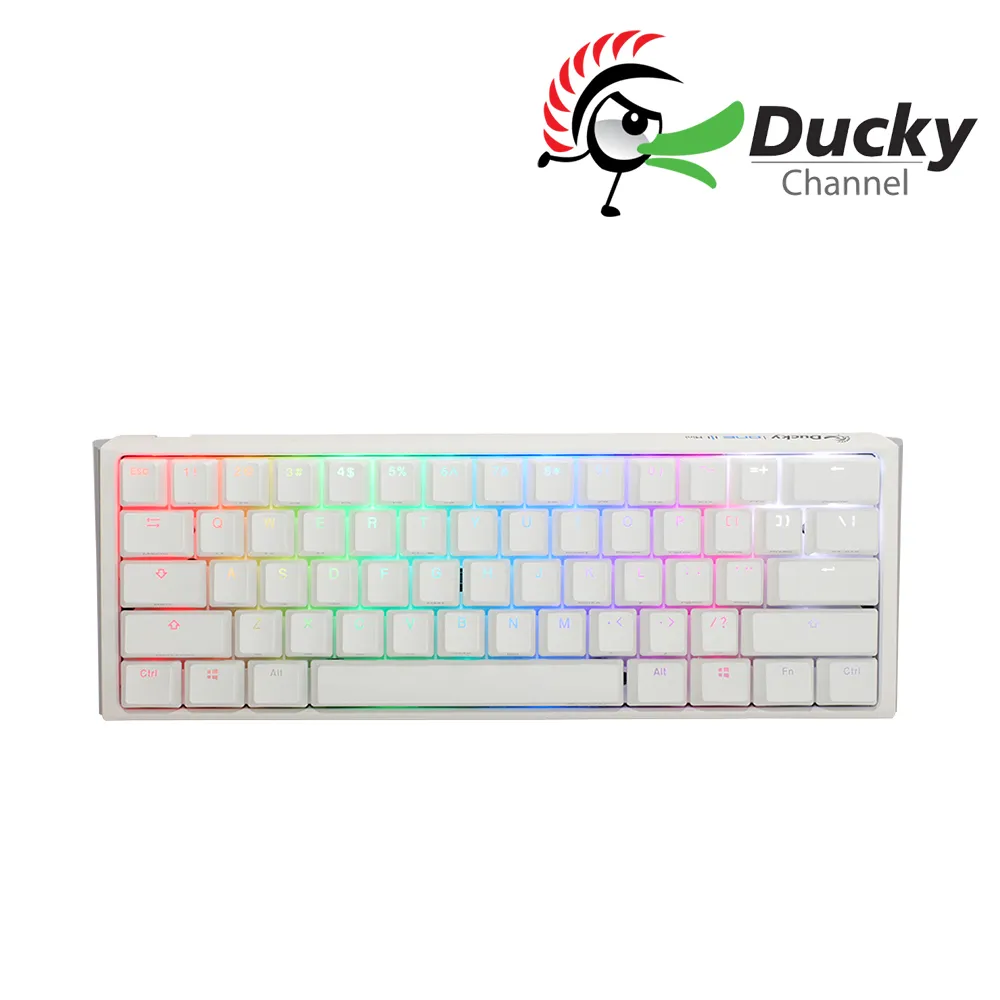 Ducky One3 Pure white80% RGB 白色 PBT二色 機械式鍵盤 中文 歷史價格詳細信息