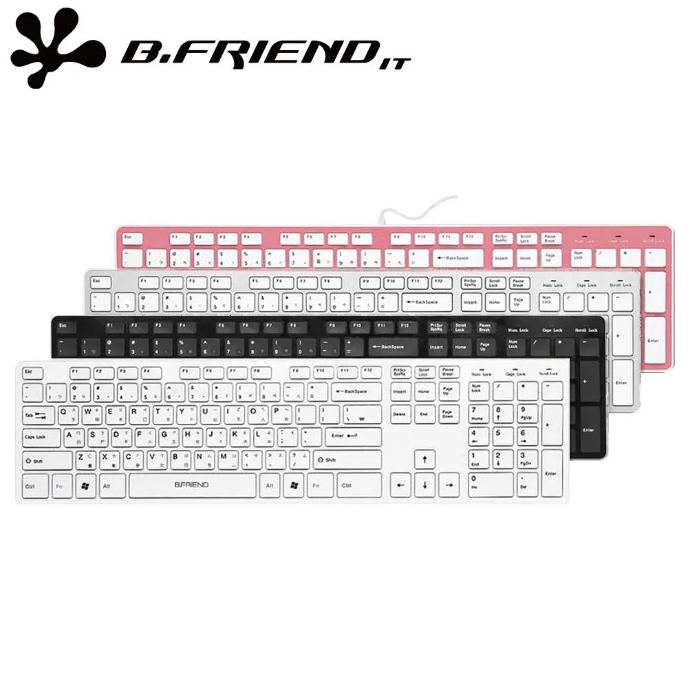 B.Friend KB-1430 有線 鍵盤 剪刀腳  中文鍵盤 可連接USB孔 歷史價格詳細信息