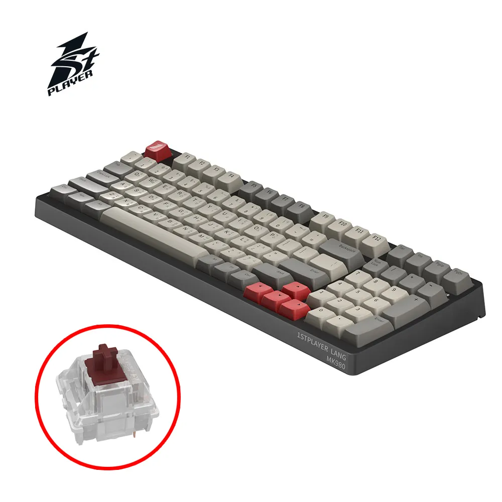 1st Player首席玩家 Mk980【玄鳥憤怒／白圭之惑】有線機械式鍵盤/中文/98%配置/RGB/原價屋【活動贈】 歷史價格詳細信息