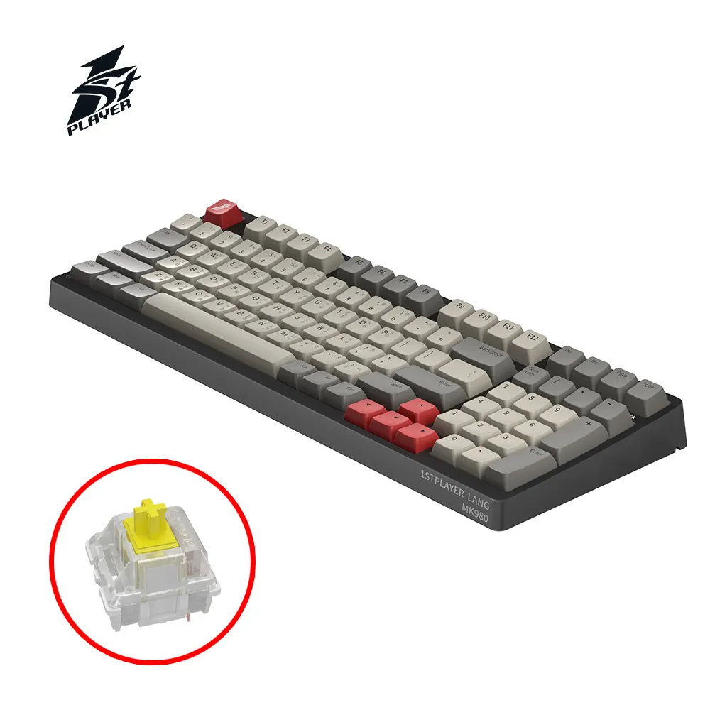 1st Player首席玩家 Mk980【玄鳥憤怒／白圭之惑】有線機械式鍵盤/中文/98%配置/RGB/原價屋【活動贈】 歷史價格詳細信息