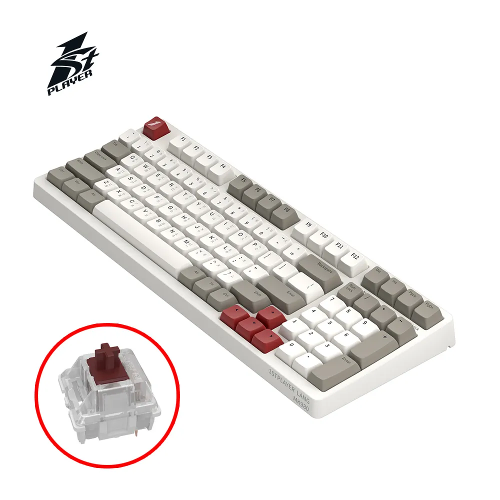 1st Player首席玩家 Mk980【玄鳥憤怒／白圭之惑】有線機械式鍵盤/中文/98%配置/RGB/原價屋【活動贈】 歷史價格詳細信息