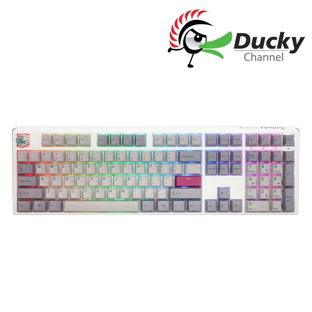 Ducky One3 機械式鍵盤 雪霧灰/有線/100%/熱插拔軸/PBT/RGB/中文/原價屋 歷史價格詳細信息