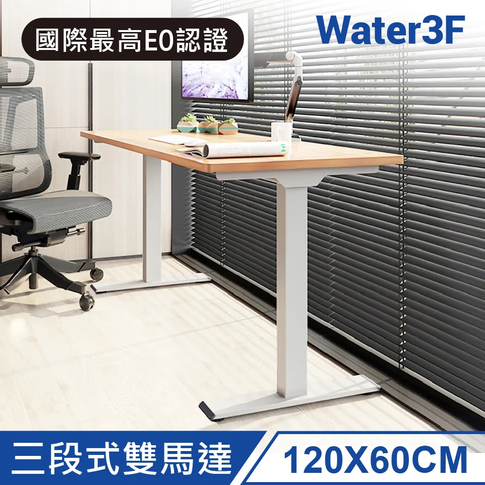 【Water3F】電動升降桌 120*60公分 三段式雙馬達 USB-C+A快充版 DF1(免費安裝/抗噪/耐重/進階款) 歷史價格詳細信息