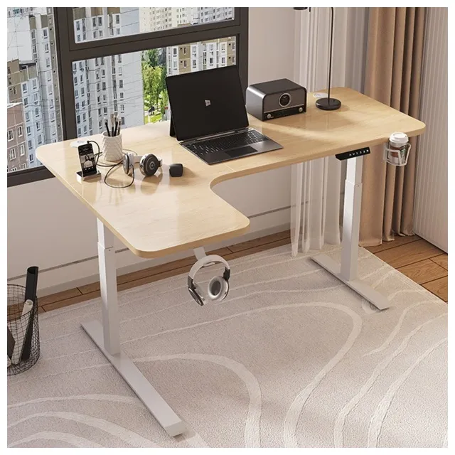 MGSHOP 電動升降桌 100CM 電腦桌 辦公桌 書桌 兒童升降桌(楠洋楹木 抽屜款) 歷史價格詳細信息