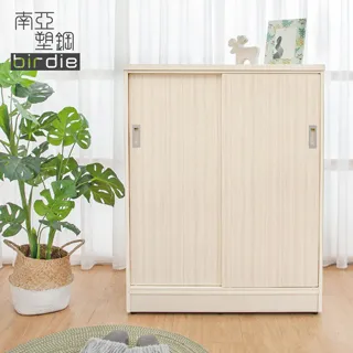Birdie南亞塑鋼-2.7尺拉門/推門塑鋼鞋櫃(白橡色) 歷史價格詳細信息