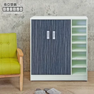 Birdie南亞塑鋼-3尺右開放二門防水塑鋼鞋櫃(鐵刀木色) 歷史價格詳細信息