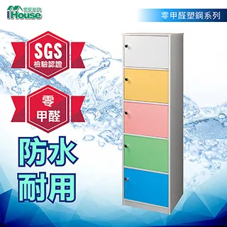 IHouse-零甲醛 環保塑鋼5門置物櫃(寬43深31高166cm) 歷史價格詳細信息