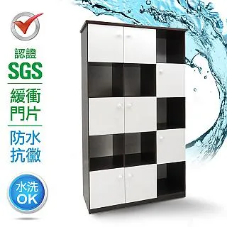 IHouse-加寬款 零甲醛 環保塑鋼緩衝4門2抽鞋櫃(寬83深37高180) 歷史價格詳細信息