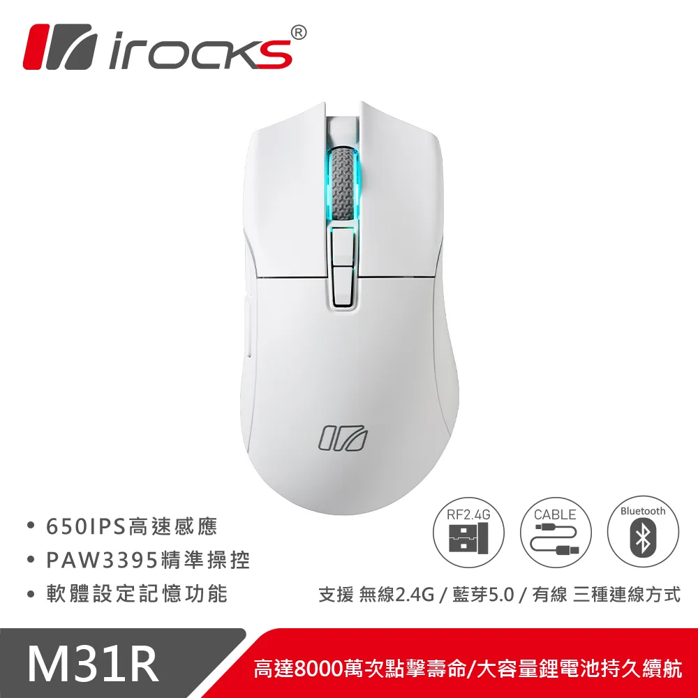 irocks M31R 無線 三模 滑鼠 白 + A36 耳機 歷史價格詳細信息