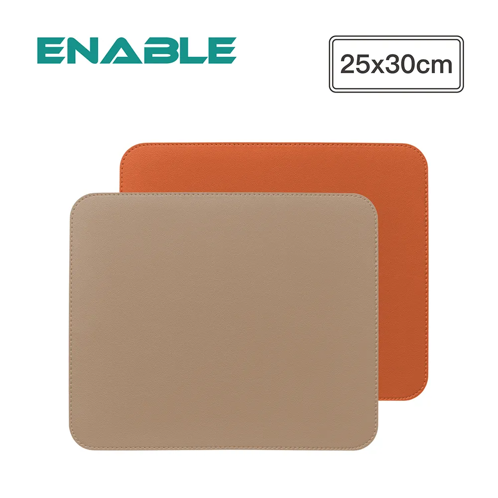 【ENABLE】雙色皮革 大尺寸 辦公桌墊/滑鼠墊/餐墊-紅色+黑色(30x60cm/防水抗污) 歷史價格詳細信息