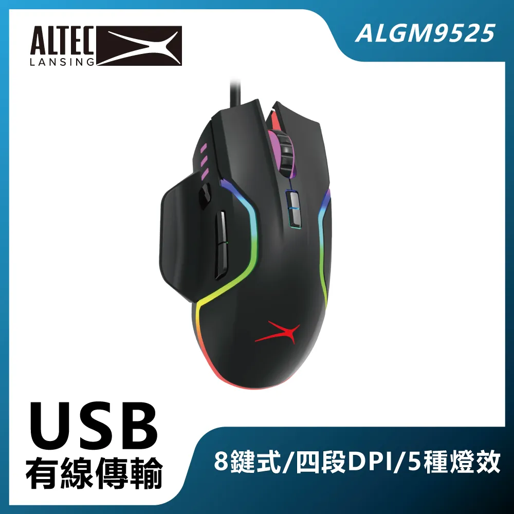 ALTEC LANSING 六鍵式有線滑鼠 ALBM7444 黑 歷史價格詳細信息