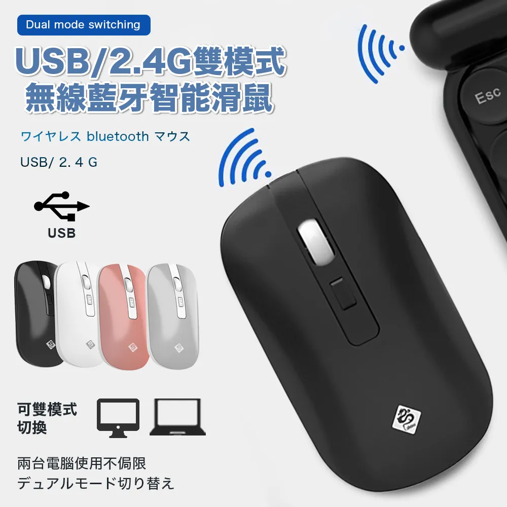 i-Shock 4D充電式雙模無線滑鼠(玫瑰色)[大買家] 歷史價格詳細信息