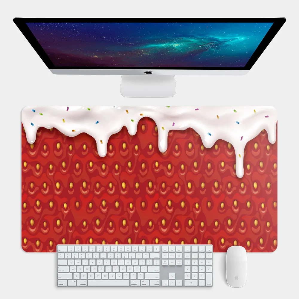 草莓熊滑鼠墊防腱鞘炎護腕記憶棉鍵盤手託矽膠護腕墊可愛護腕託 歷史價格詳細信息