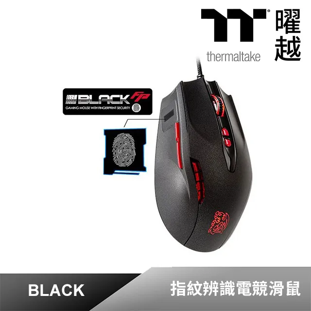 曜越 黑者 Black FP 指紋辨識 雷射 電競 滑鼠 黑色 MO-BKV-WDLGBK-01 歷史價格詳細信息