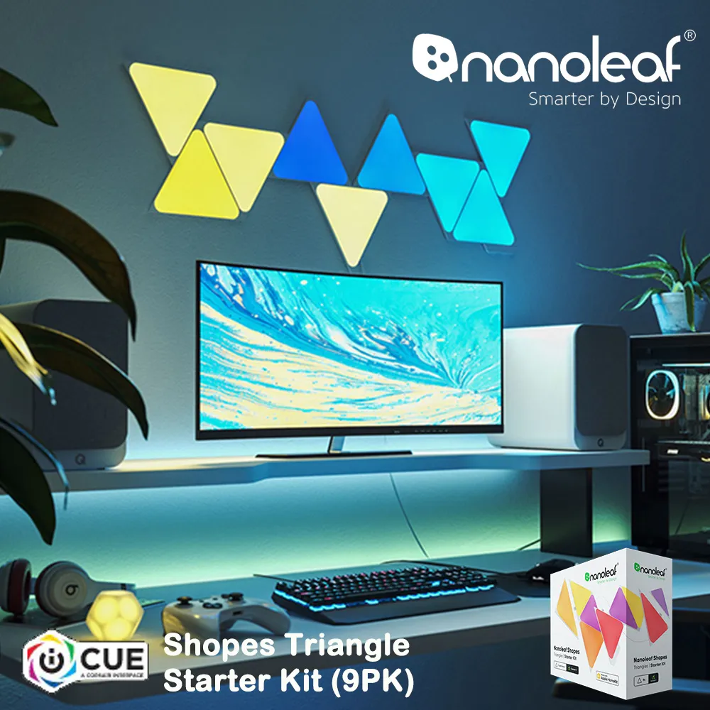 Shapes智能三角燈9片-極致黑 歷史價格詳細信息