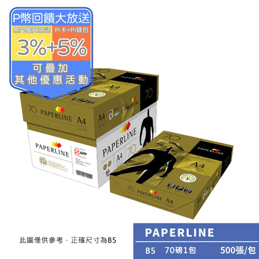 PAPERLINE GOLD多功能影印紙B5 70G(1包) 歷史價格詳細信息