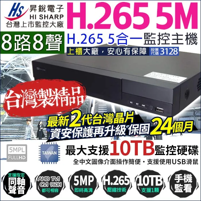 昇銳 台灣晶片 16路 H.265 500萬 5MP AHD 1080P 類比 手機遠端 監控主機 HS-HQ6321 歷史價格詳細信息