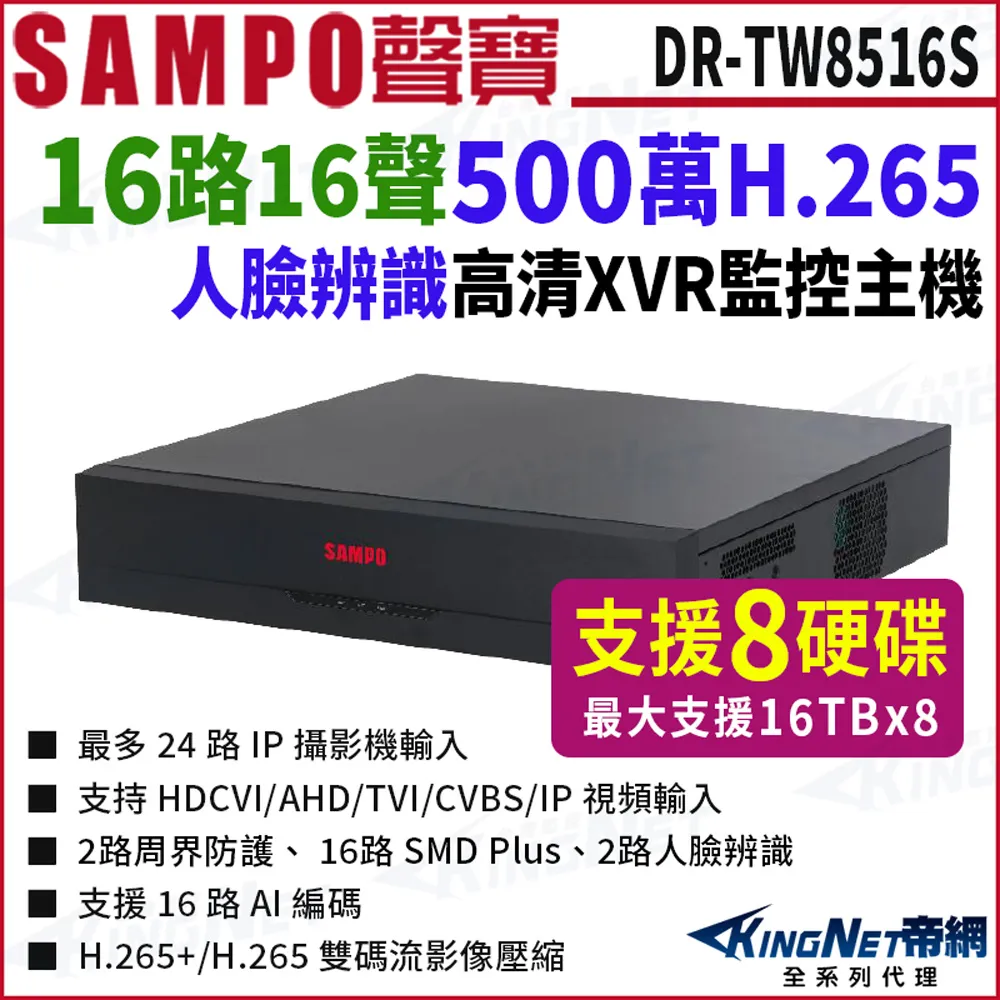SAMPO 聲寶 800萬 DR-TW1404NV 4路 H.265 4K 專業智慧型 NVR 錄影主機 歷史價格詳細信息