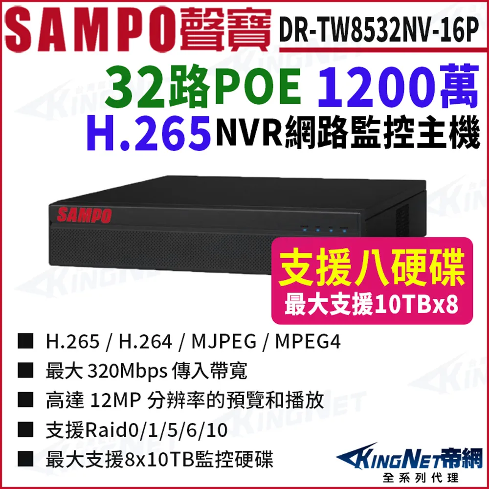 SAMPO 聲寶監控 8路主機 遠端監控 歷史價格詳細信息
