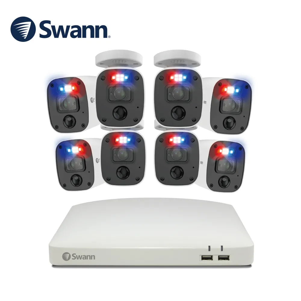 【SWANN】8路DVR主機+警示攝影機*4+AOC警示錄音攝影機*2 監控組 歷史價格詳細信息
