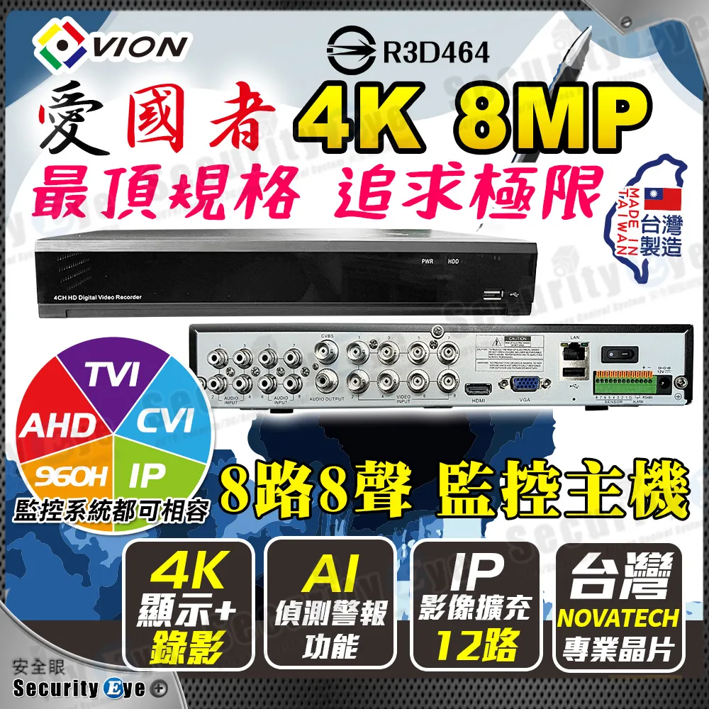 台灣製造 4K 8MP 8百萬 16路16聲 DVR NVR 監視器 主機 雙硬碟 eSATA 5MP 1080P AHD TVI 網路 攝影機 鏡頭 含稅 歷史價格詳細信息