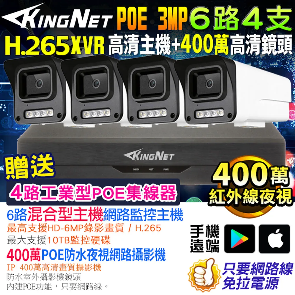 XVR 網路監控 12路4支套餐 POE 300萬高清 歷史價格詳細信息