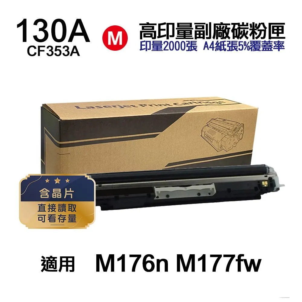HP CF353A 紅色2入組 副廠碳粉匣 130A 適用機種 M176n/M177fw 歷史價格詳細信息