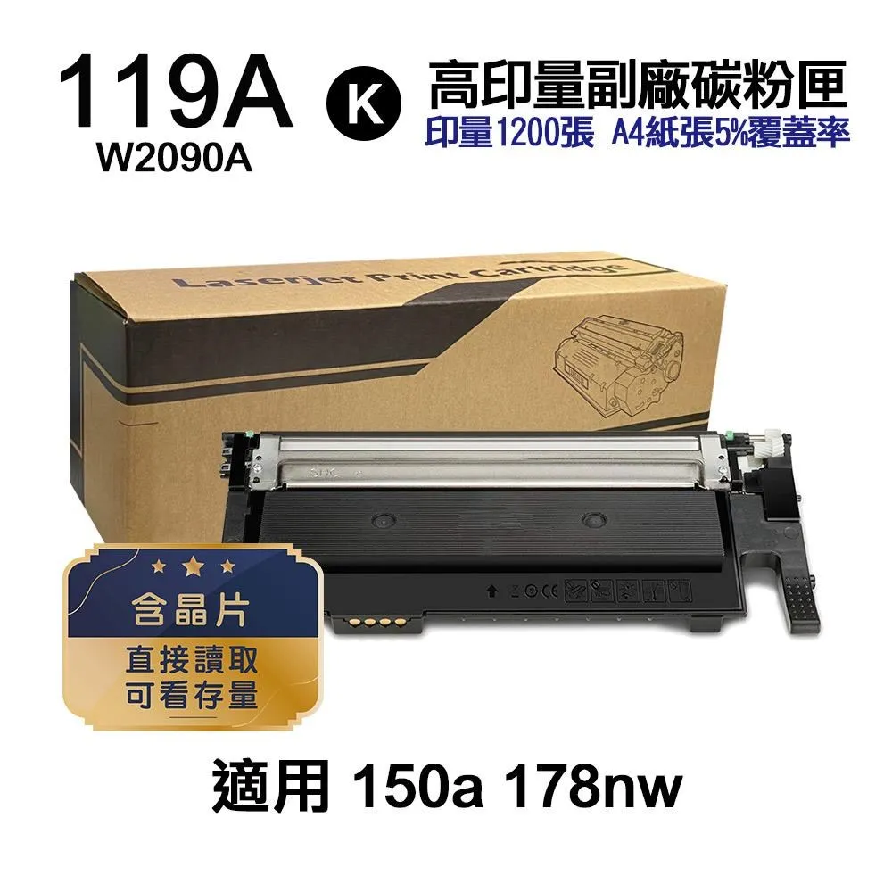 HP 119A W2090A(黑色)/W2091A(藍色)/W2092A(黃色)/W2093A(紅色) 原廠碳粉匣 四色一組 歷史價格詳細信息