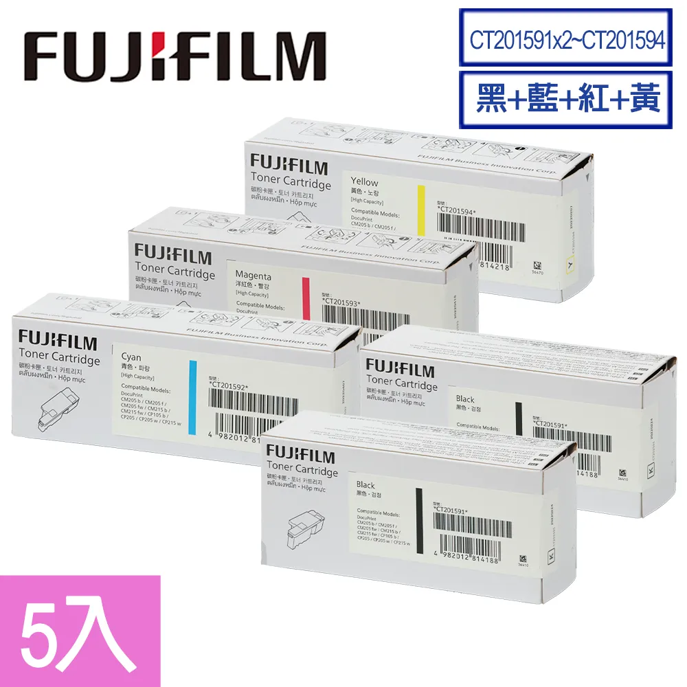 FujiXerox CT201591~CT201594原廠碳粉匣組(2黑2K+3彩1.4K) 歷史價格詳細信息