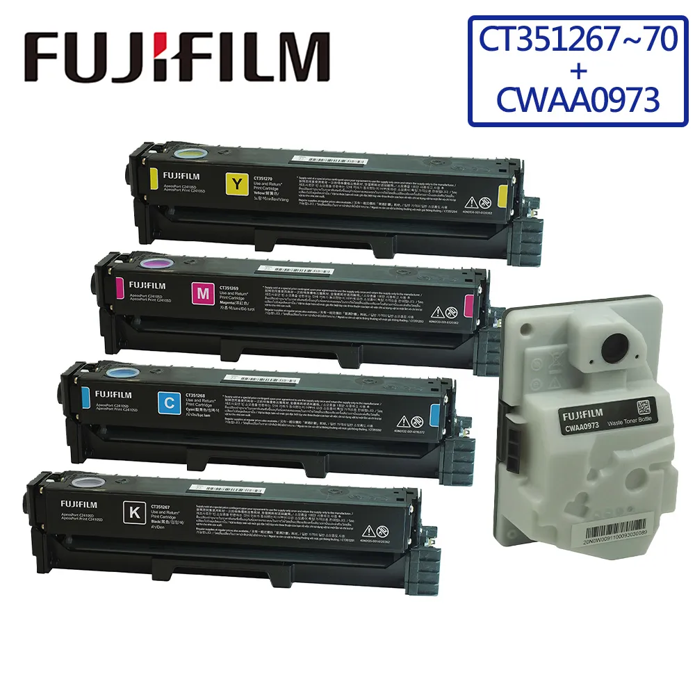FUJIFILM CT351267~CT351270 原廠標準容量碳粉匣組(1黑1.5K+3彩1.5K) 歷史價格詳細信息