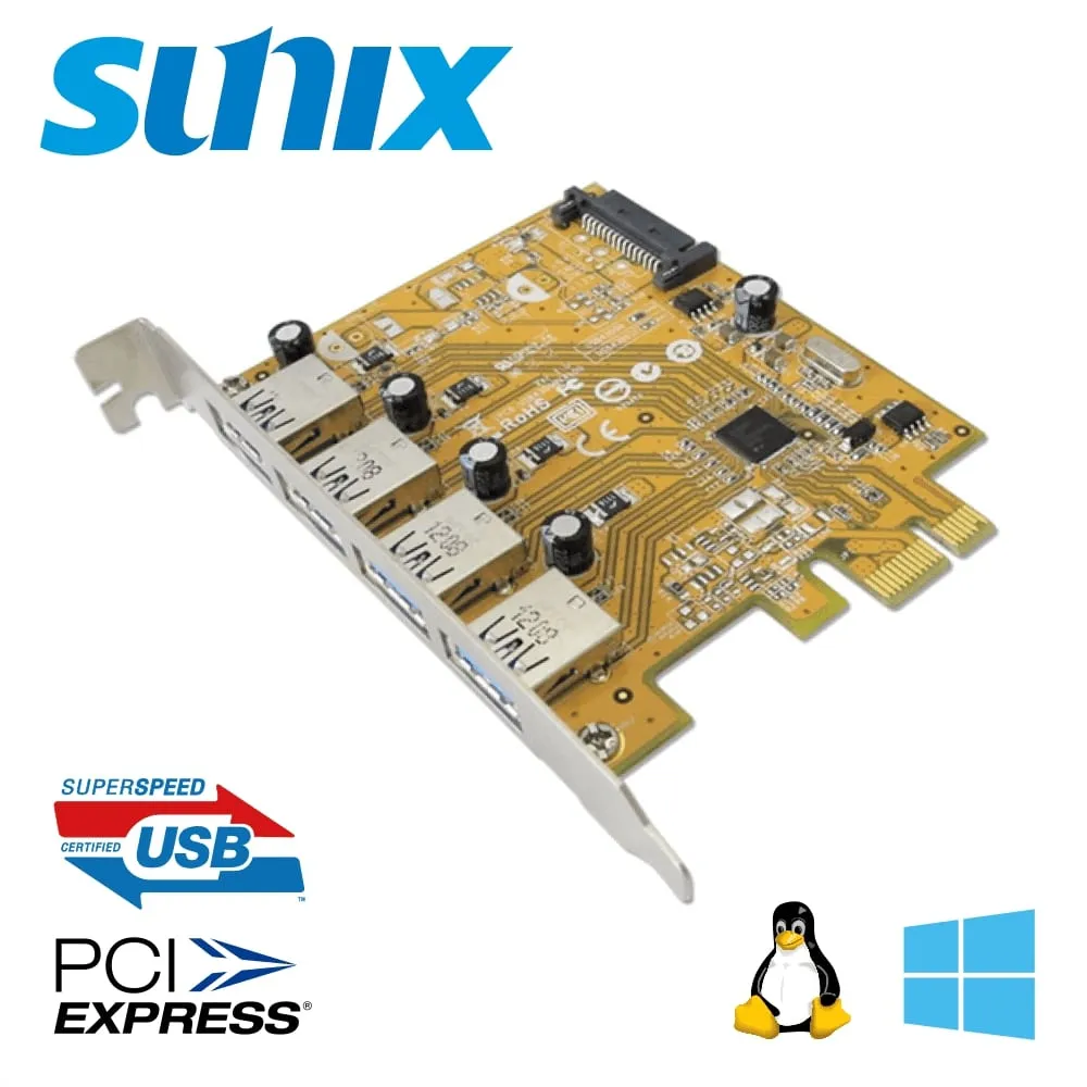 SUNIX PCIe 2埠 超高速USB3.0擴充卡 (USB2302) 歷史價格詳細信息