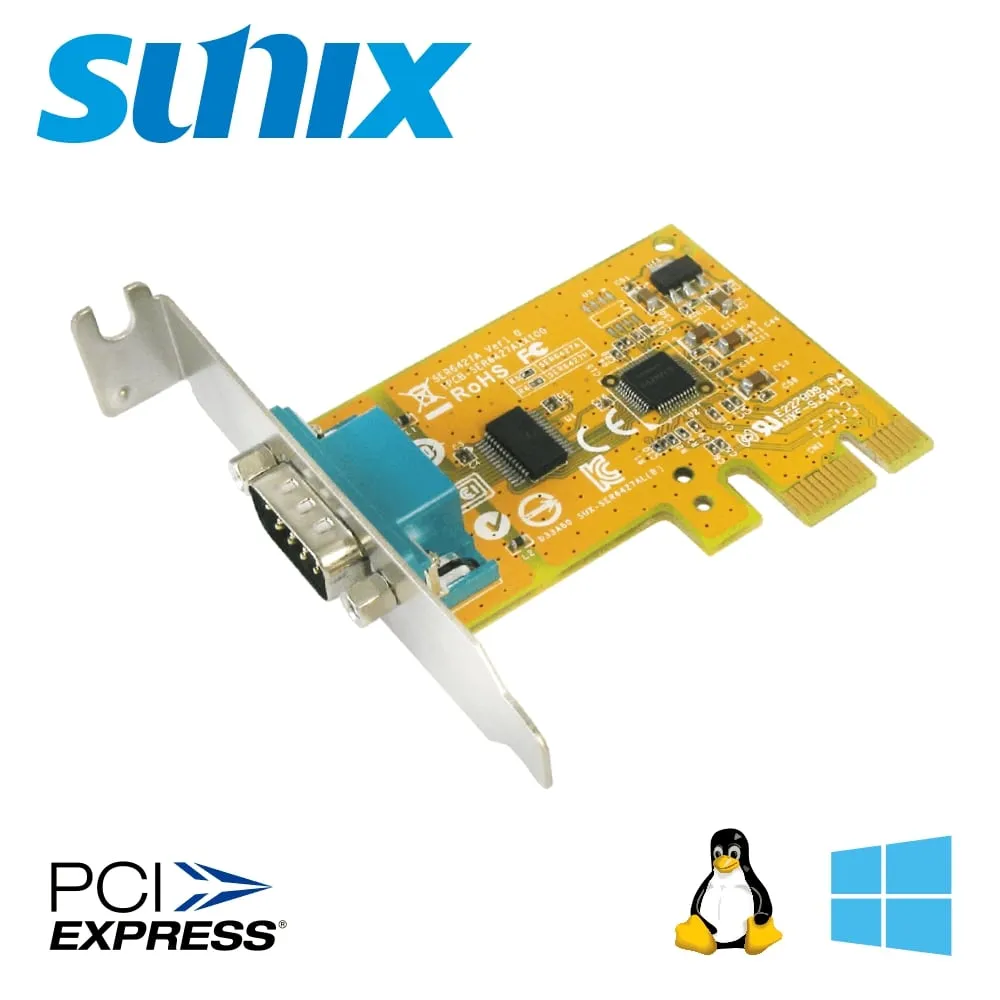 SUNIX PCIe 1埠 RS-232/1埠Parallel卡 (MIO6469A) 歷史價格詳細信息