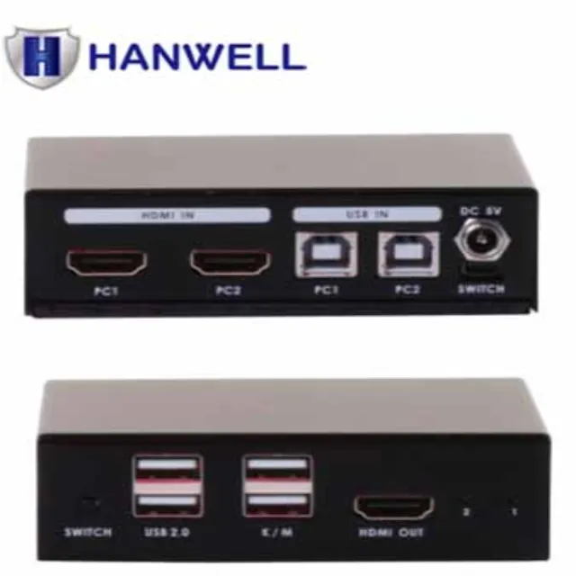 HANWELL  桌上型 4埠 HDMI USB K.V.M 電腦切換器 SMK104K2 歷史價格詳細信息