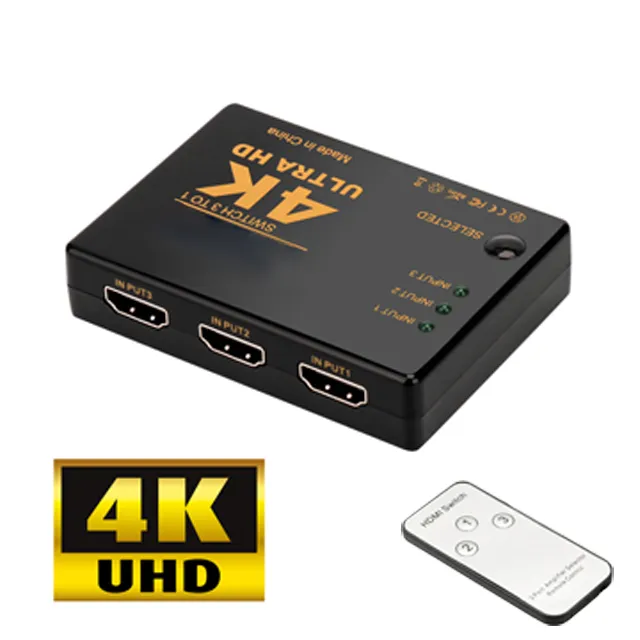 標準4K2K HDMI 3進1出遙控切換器(UH-7593C) 歷史價格詳細信息