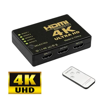 HDMI 5進1出 高畫質4K*2K 遙控影音切換器 歷史價格詳細信息