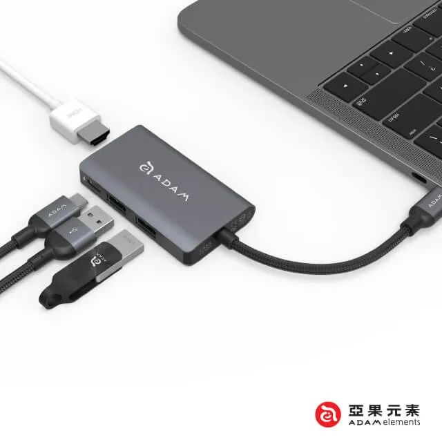 【亞果元素】CASA Hub A01m USB 3.1 Type-C 四合一多功能集線器 - 銀 歷史價格詳細信息