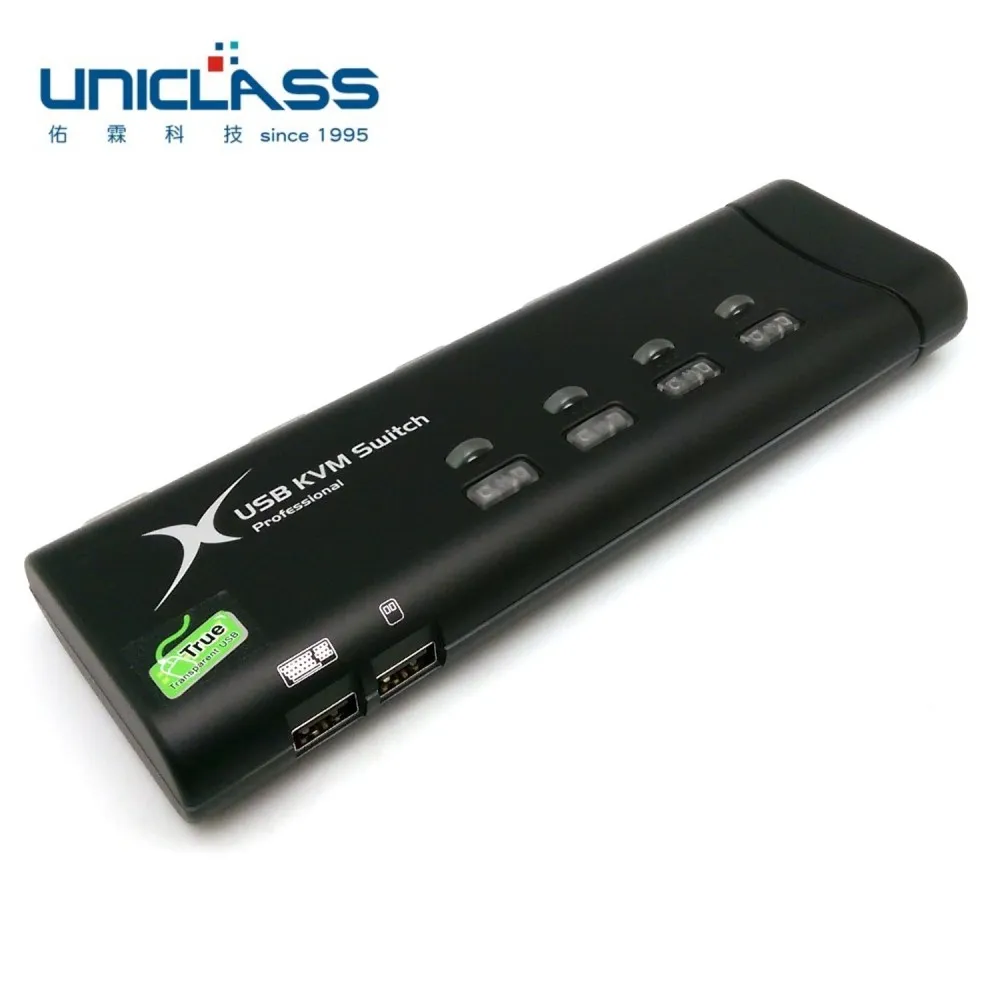 【UNICLASS】USB-TA2 2埠整合線材型VGA USB KVM多電腦切換器 歷史價格詳細信息
